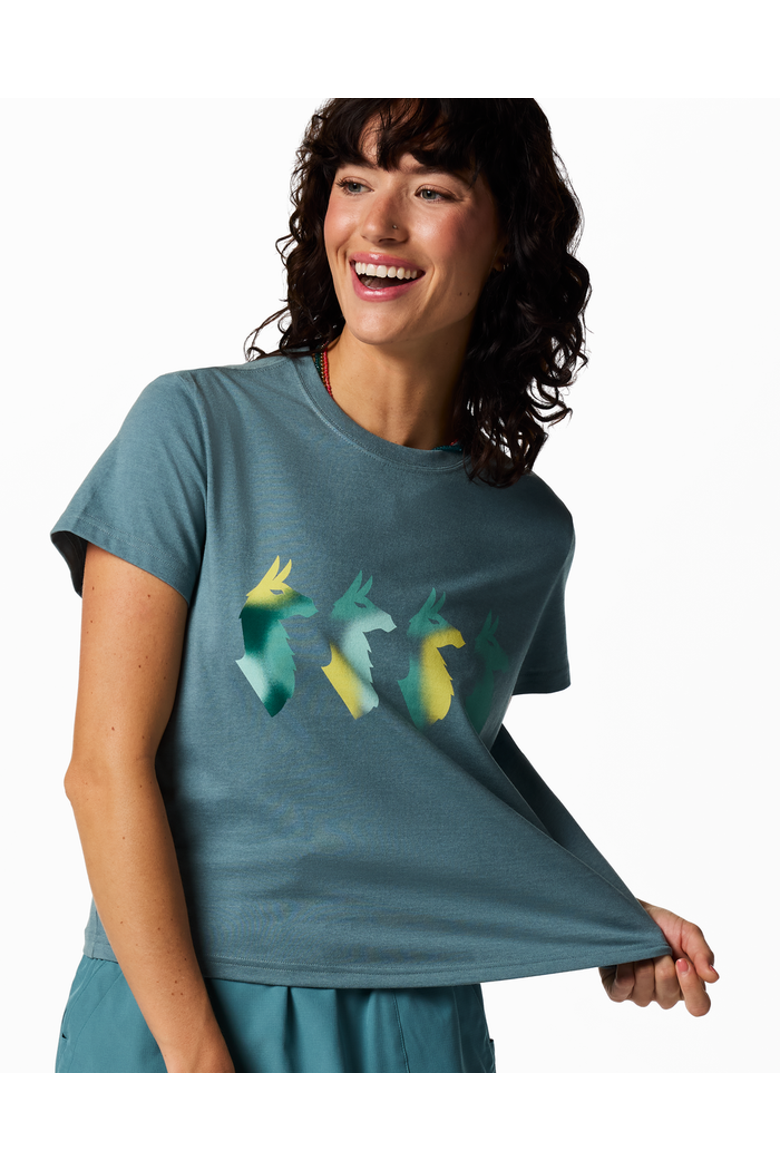 Cuatro Bitmap T-Shirt - Women's, Main, color, Everglade