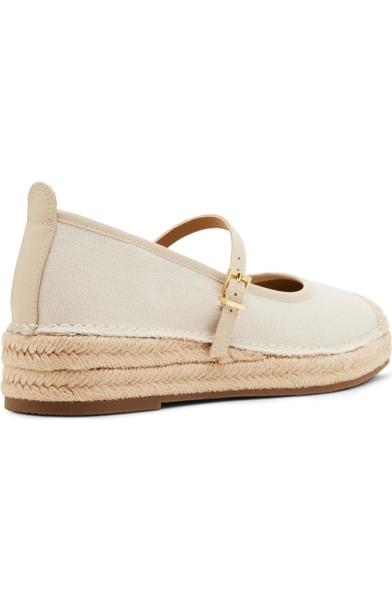 Blondo Hanah Waterproof Espadrille Mary Jane Flat, Alternate, color, Bone Fabric