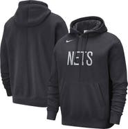 Nike Men's Nike Anthracite Brooklyn Nets Courtside Versus Stitch Split Pullover Hoodie