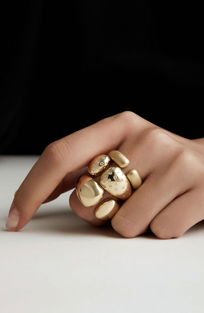 Kloto Mia Diamond Bypass Ring, Alternate, color, Gold