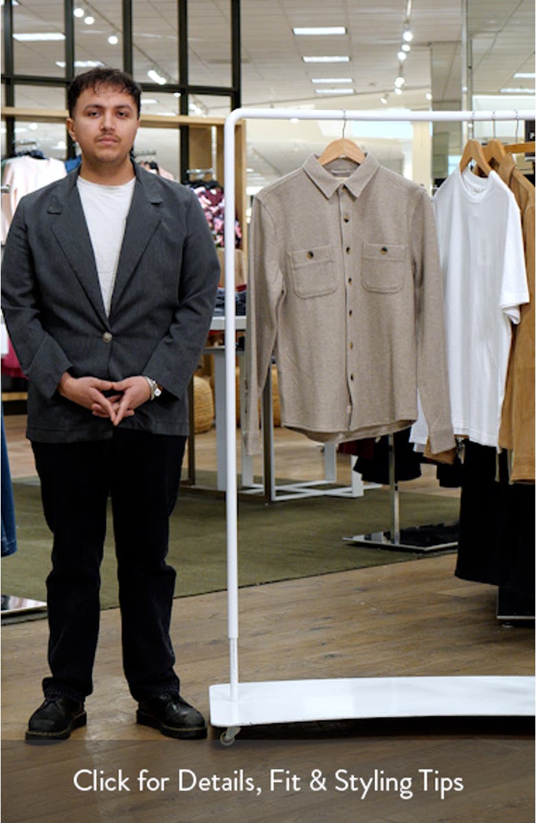 Pacifica Herringbone Stretch Twill Overshirt, sales video thumbnail