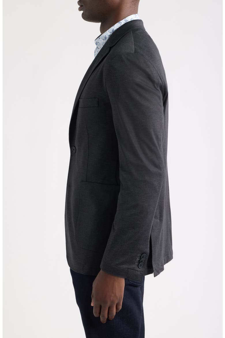 XC Flex Pinnacle Knit Spot Coat, Alternate, color, BLACK MINI GRID