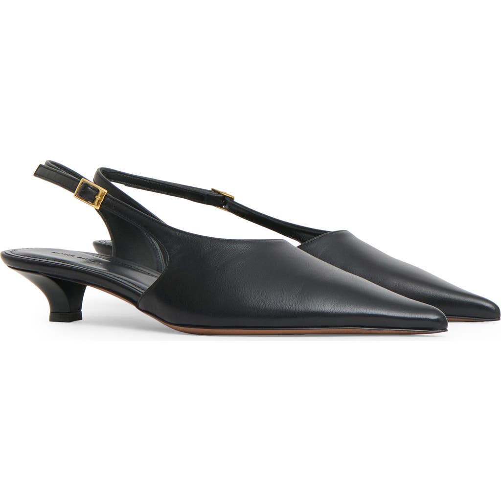 Mansur Gavriel Anna Slingback Pump In Black