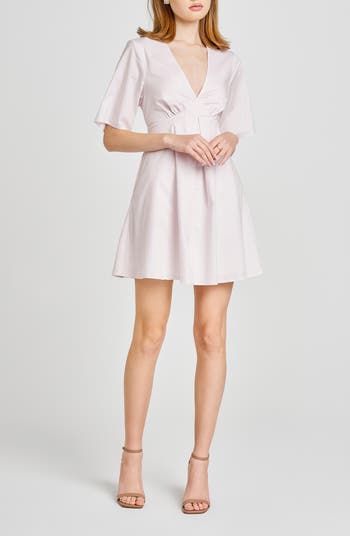 Zelma Short Sleeve Babydoll Minidress