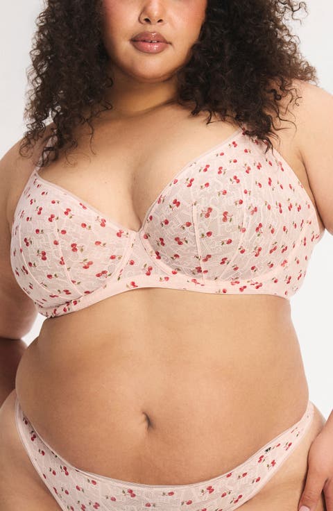Signature Script Lace Underwire Demi Bra (Regular & Plus)