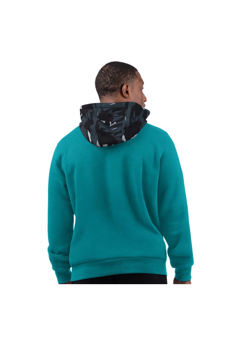 Men's Starter  Aqua Miami Dolphins Thursday Night Gridiron Vintage Logo Pullover Hoodie, Alternate, color, Aqua