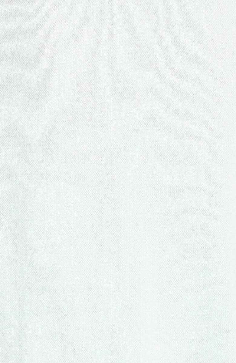 Lafayette 148 New York Metallic Trim Cashmere Mock Neck Sweater, Alternate, color, 