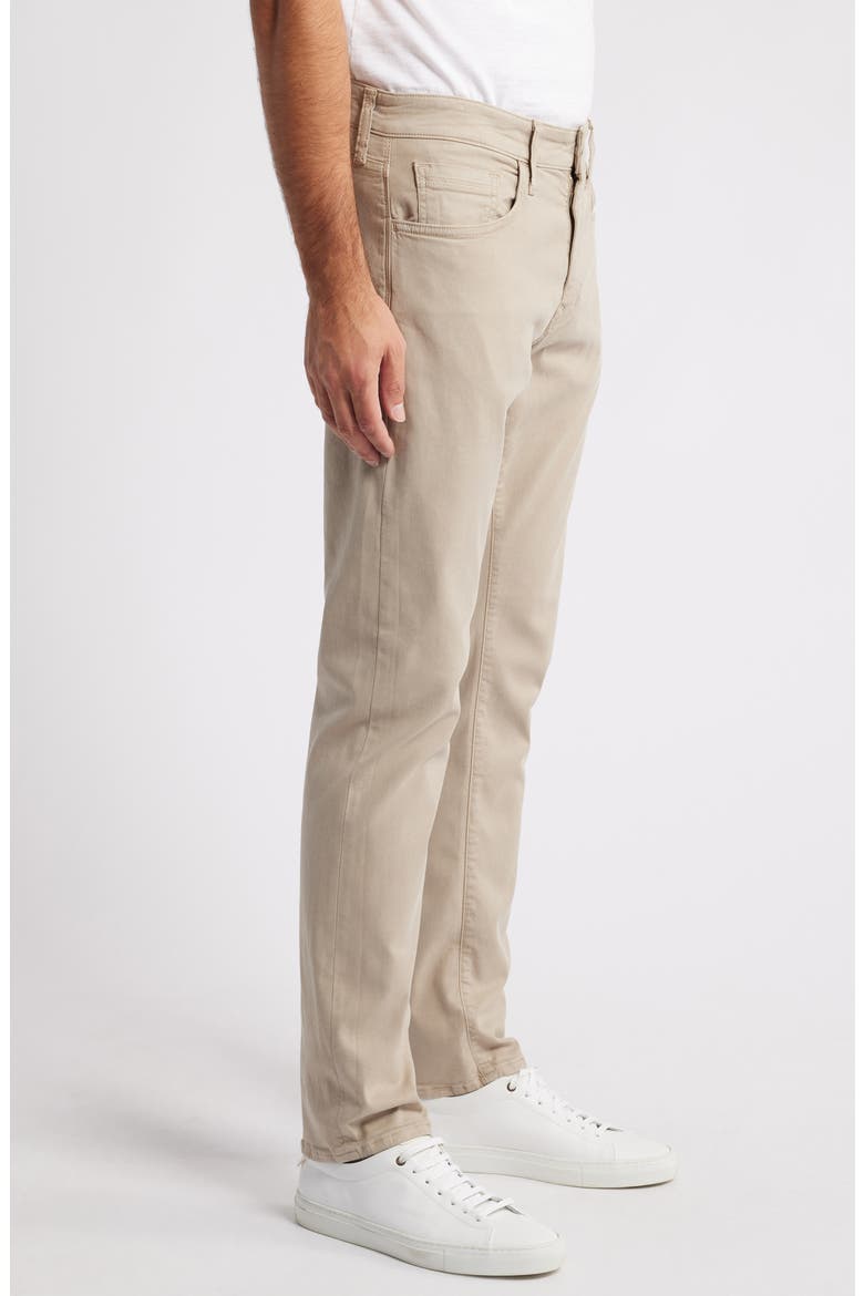 Marcus Slim Straight Leg Twill Pants, Alternate, color, LATTE LUXE TWILL