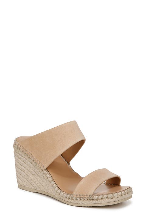 Greta Espadrille Platform Wedge Slide Sandal (Women)