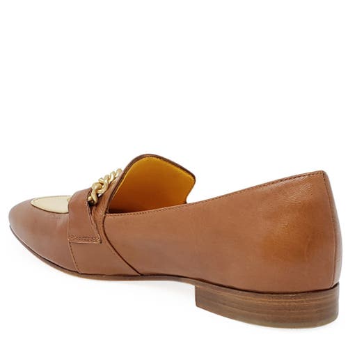 Madison Maison Flat Loafer With Chain In Brown