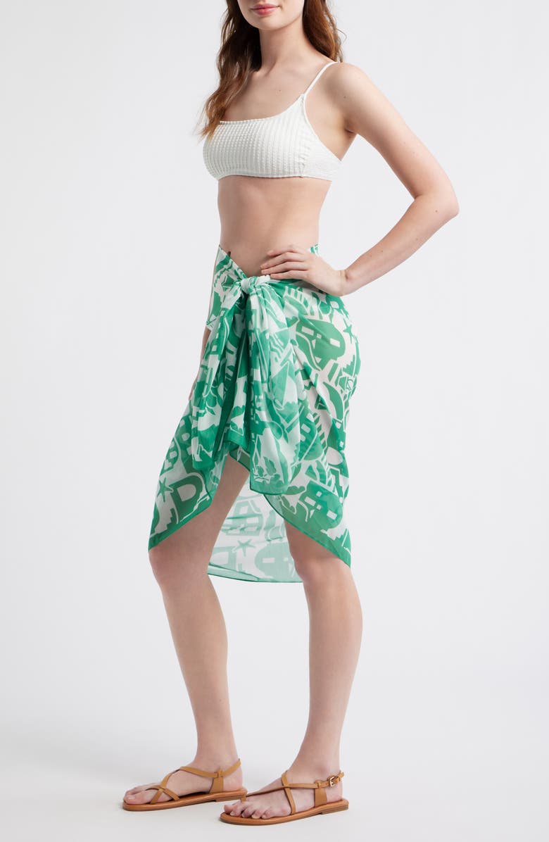 Treasure & Bond Vacay Ready Pareo, Alternate, color, Green