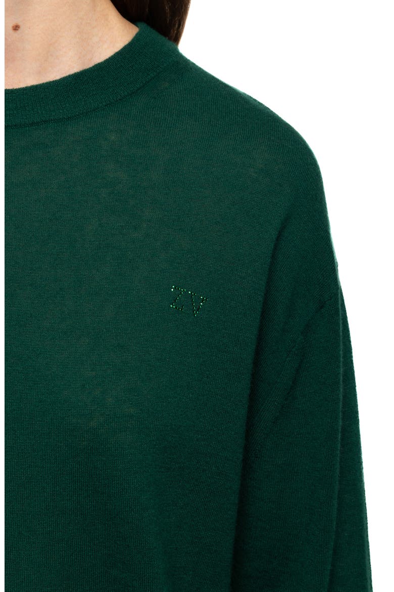 Swyna Cashmere Sweater, Alternate, color, RAIN FOREST