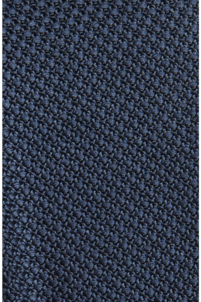 Solid Knit Silk Tie, Alternate, color, DARK BLUE