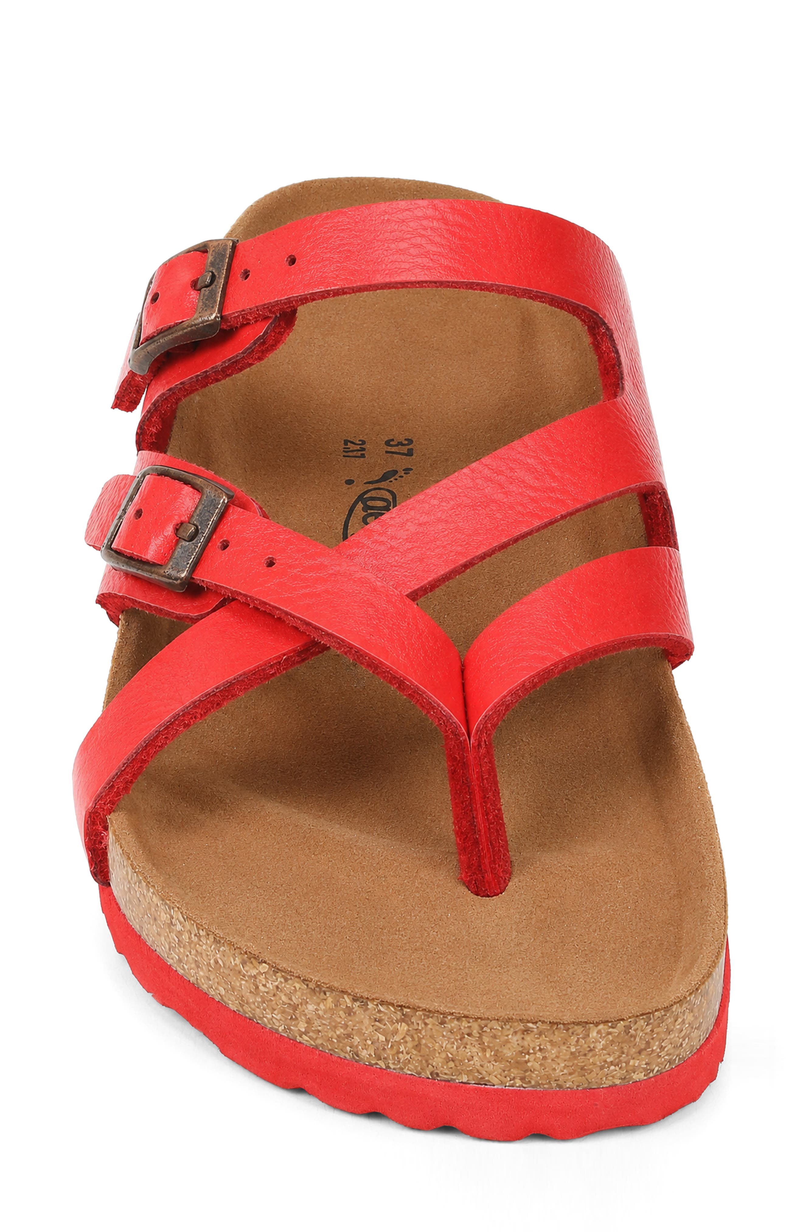 Celestis Slide Sandal, Alternate, color, RED