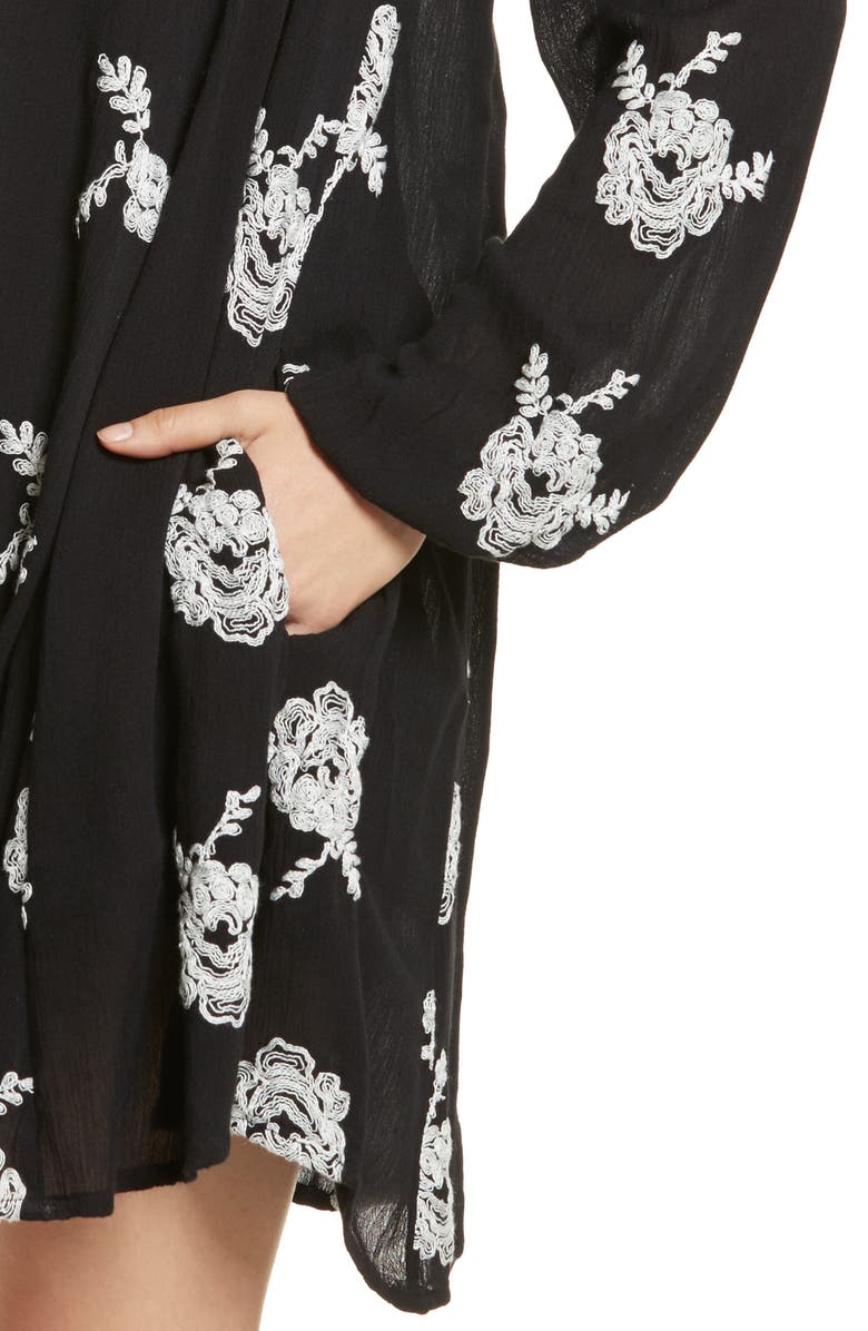 Free People 'Emma's' Embroidered Swing Dress, Alternate, color, 