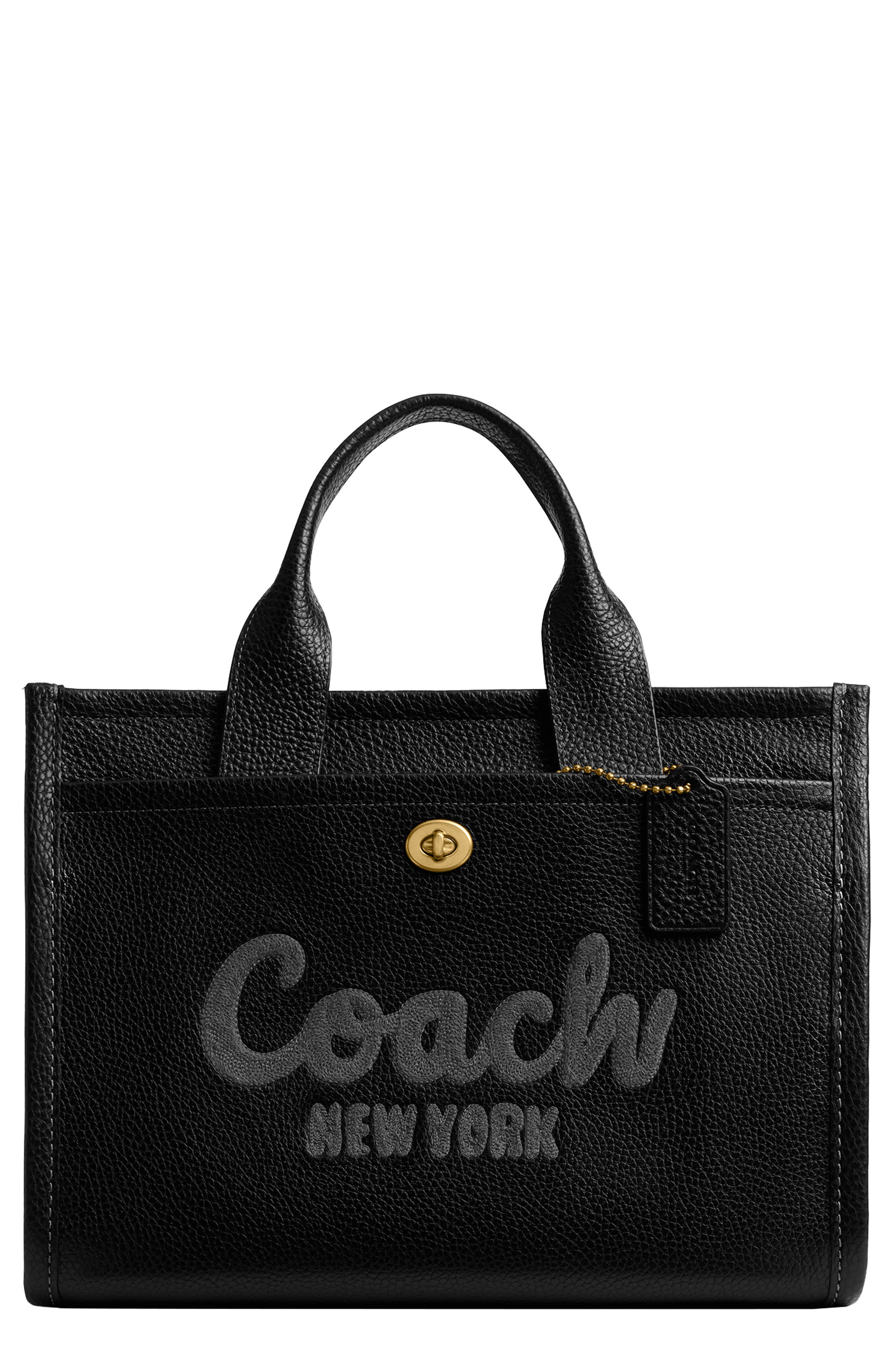 COACH Bubble Leather Cargo Tote, Main, color, 