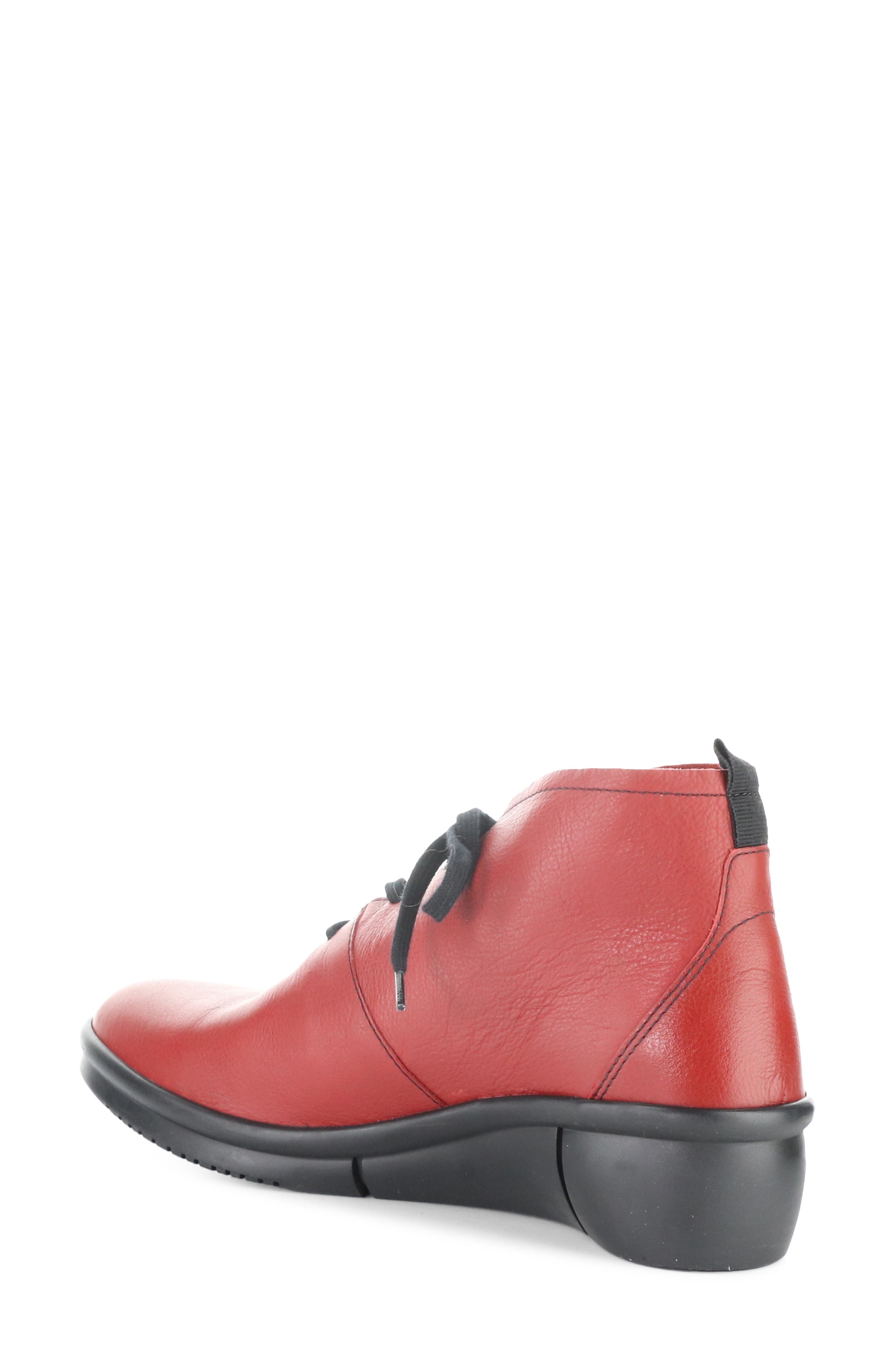 Wedge Bootie, Alternate, color, 000 RED SMOOTH LEATHER