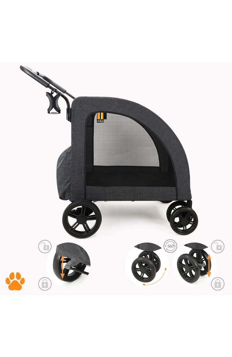 My Duque Raincover Pet Stroller, 110 Pound Capacity, Alternate, color, Black