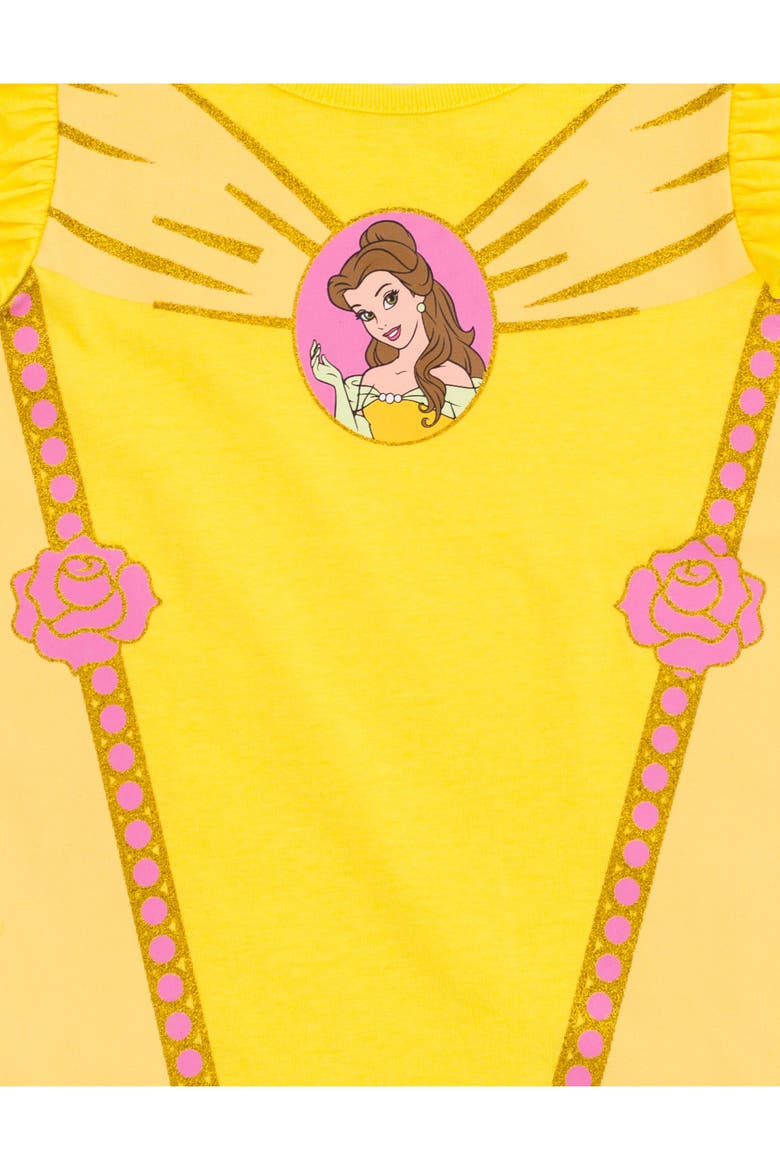 Princess 2-Pack Short Sleeve T-Shirts, Alternate, color, Belle Yellow Pink