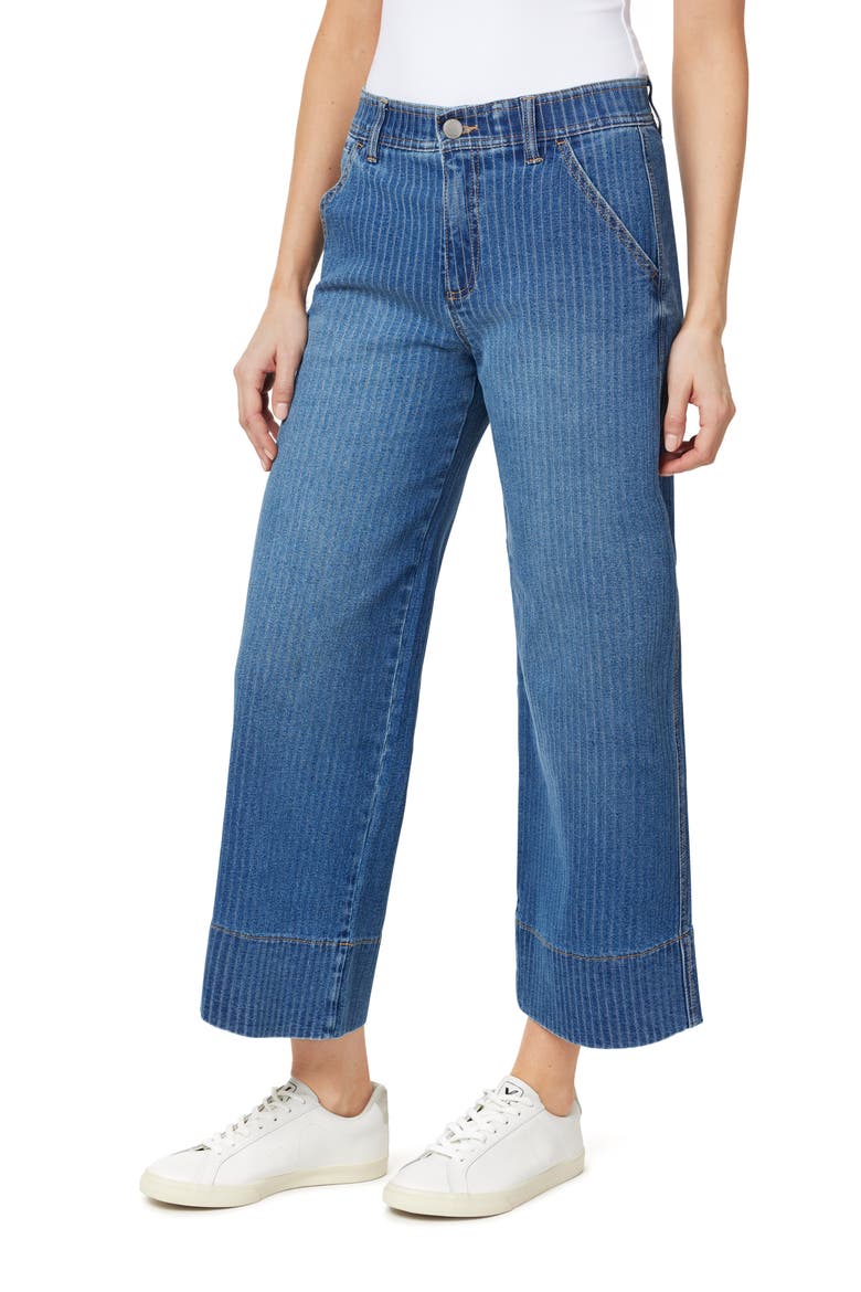 High Rise Comfort Waist Wide Leg Crop Jeans, Alternate, color, LUNA