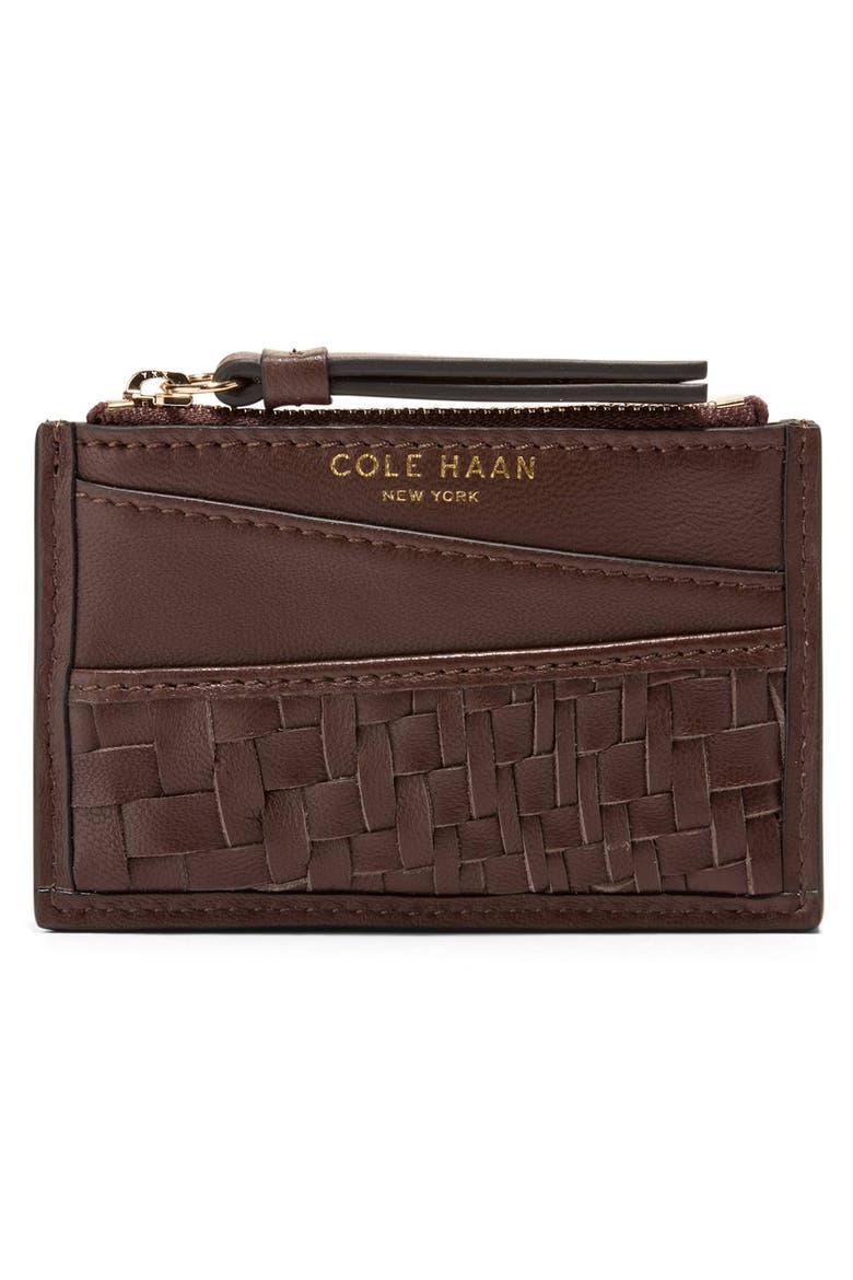 Ivy Leather Card Case, Alternate, color, MADEIRA BROWN