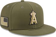 New Era Men's New Era  Olive Los Angeles Angels 2026 Armed Forces Day 59FIFTY Fitted Hat