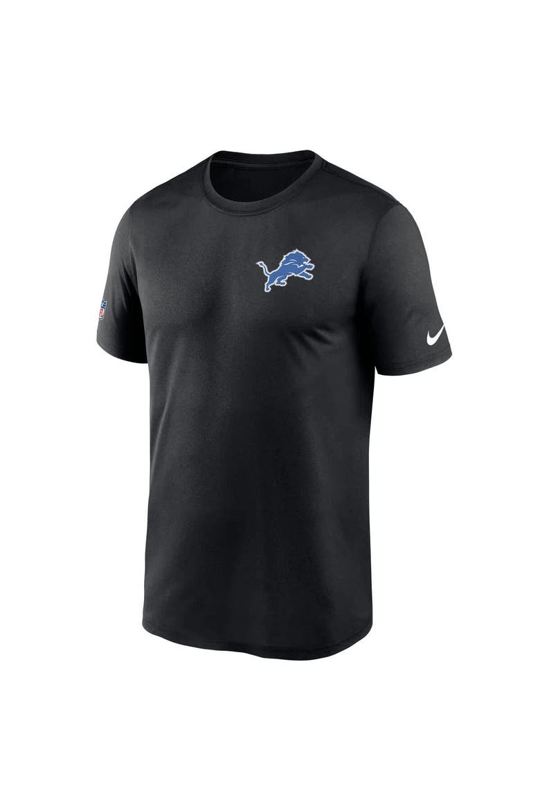 Men's Nike Black Detroit Lions Sideline Alt Pack Small Logo Legend Performance T-Shirt, Alternate, color, Black