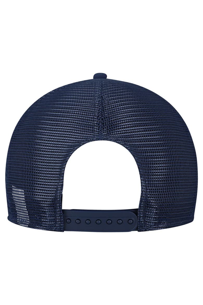 Men's New Era  Gray/Navy Dallas Cowboys Cork Split Panel 9FIFTY Trucker Snapback Hat, Alternate, color, Gray