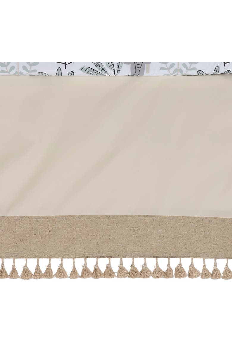 Lambs & Ivy Jungle Adventure Linen/Cotton 3-Piece Nursery Baby Crib Bedding Set, Alternate, color, Cream