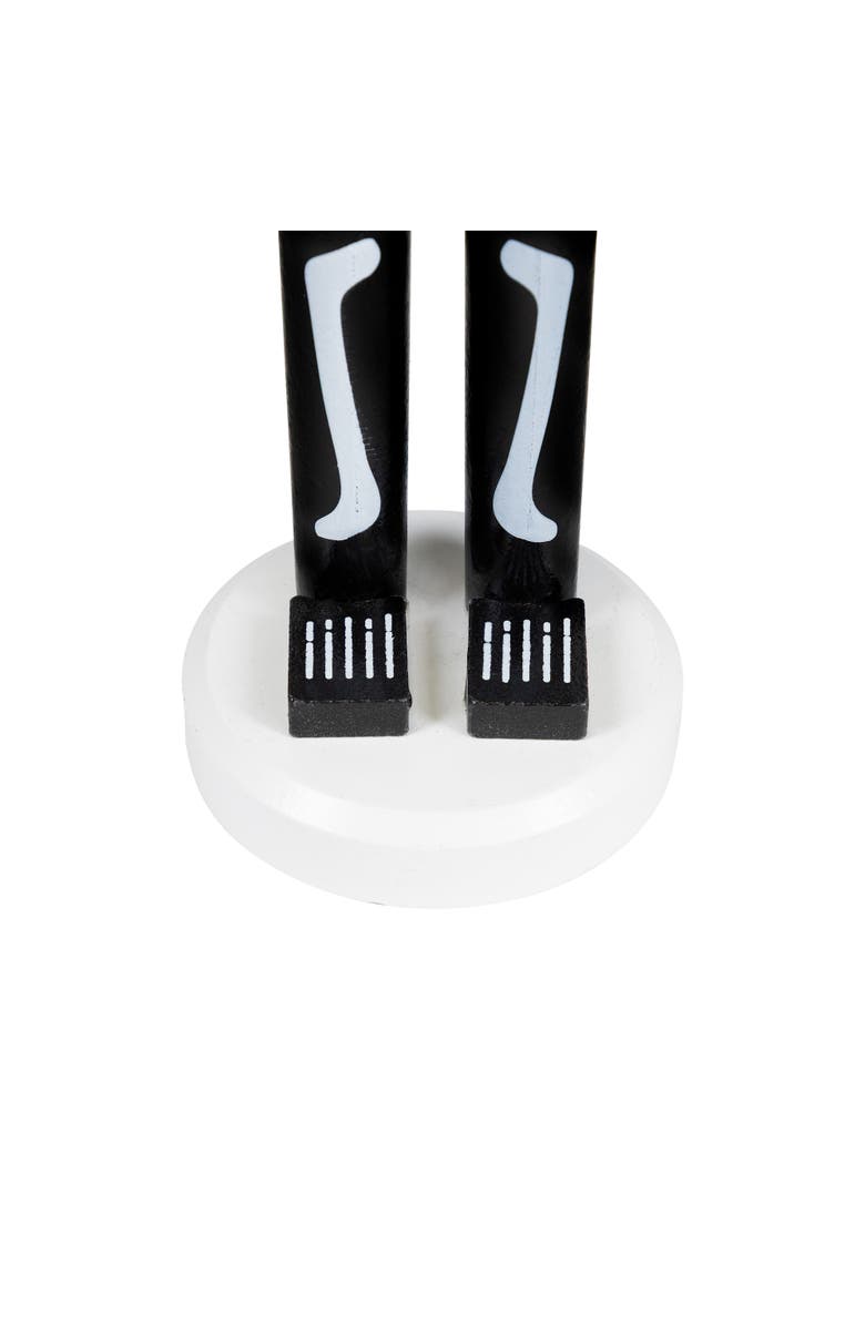 Northlight Skeleton Wooden Halloween Nutcracker - 14" - Black and White, Alternate, color, 
