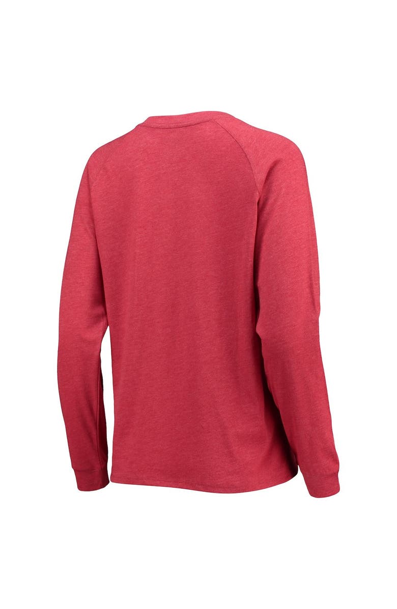 CONCEPTS SPORT Women's Concepts Sport Crimson/Gray Alabama Crimson Tide Raglan Long Sleeve T-Shirt & Shorts Sleep Set, Alternate, color, 