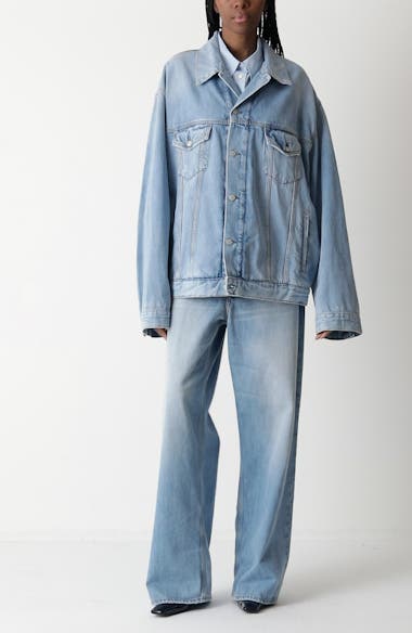 1981 ジーンズ Acne Studios 1981 Distressed Baggy Fit Jeans | Nordstrom