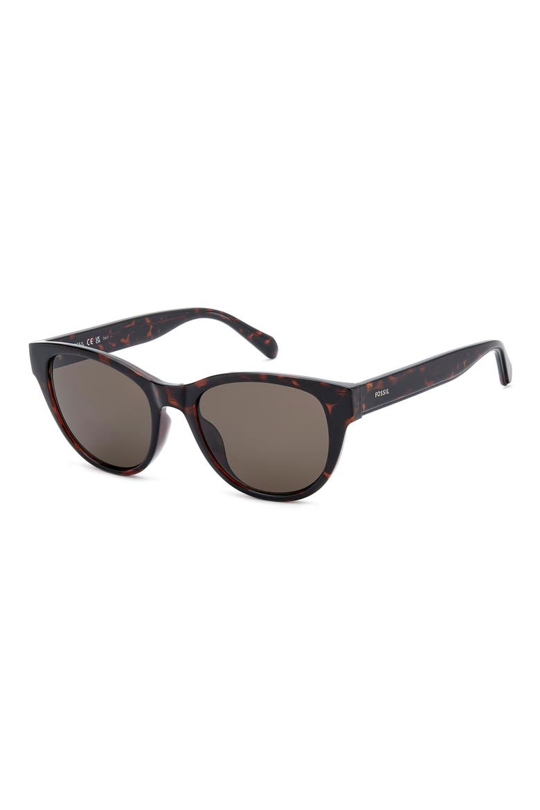 53mm Square Sunglasses, Alternate, color, HAVANA/ BROWN