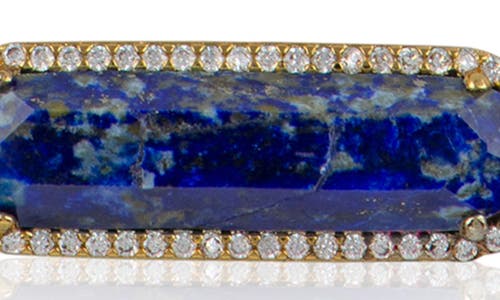 Jardin Lapis Lazuli & Cubic Zirconia Horizontal Bar Pendant Necklace In Multi