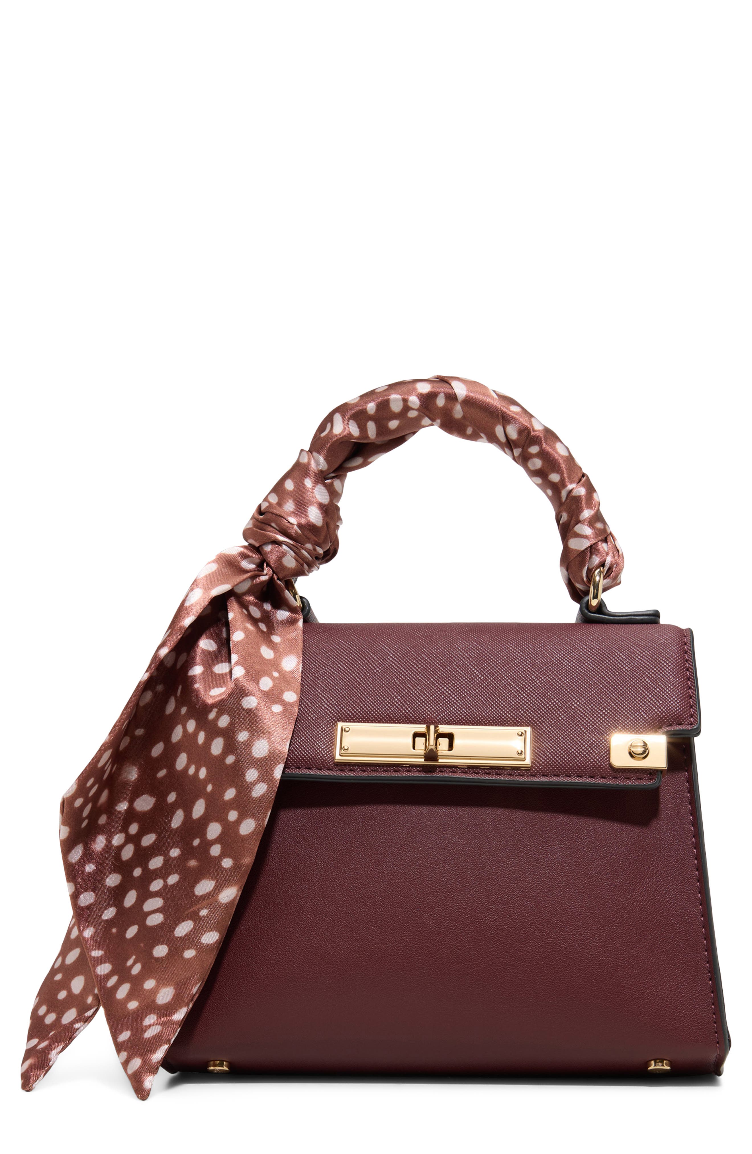 Larigodiaa Faux Leather Top Handle Bag