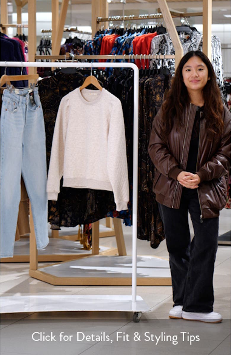 Corbet Quilted Sweatshirt, sales video thumbnail