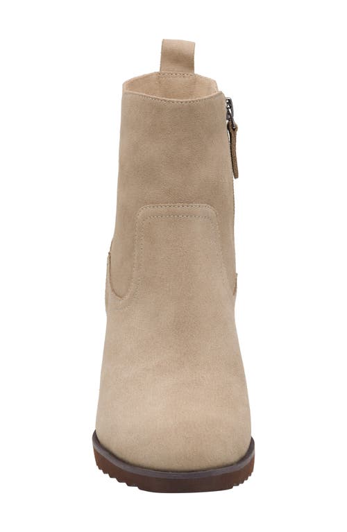Johnston & Murphy Izzie Waterproof Platform Bootie In Neutral
