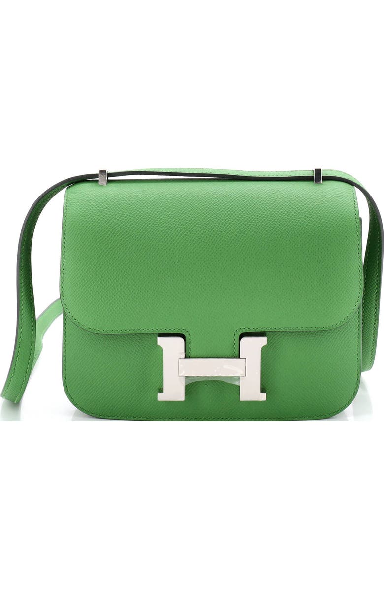 Pre-Owned Hermes Constance NM Bag Epsom 18, Main, color, Vert Yucca