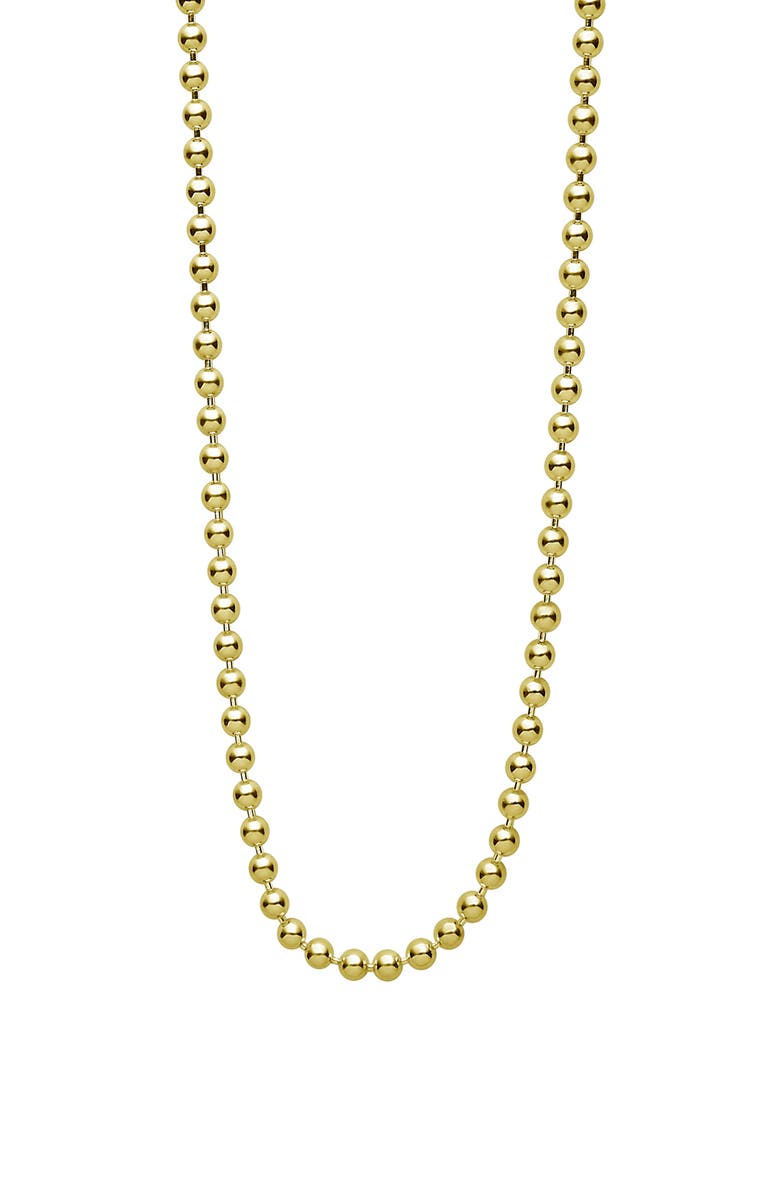 LAGOS Men's Signature Caviar Ball Chain Necklace, Main, color, Gold