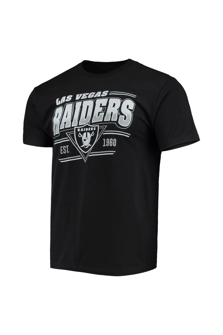 Men's Junk Food Black Las Vegas Raiders Throwback T-Shirt, Alternate, color, Black