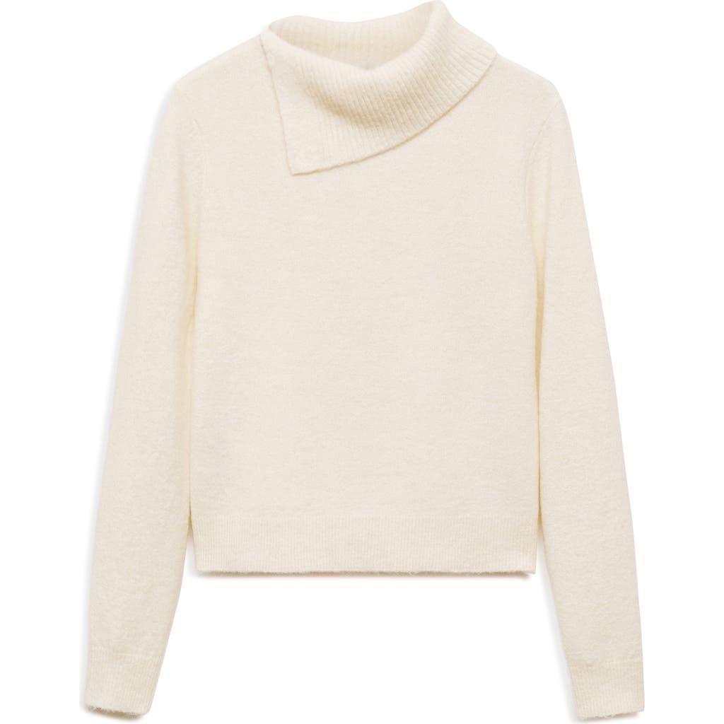 MANGO MANGO SPLIT TURTLENECK SWEATER