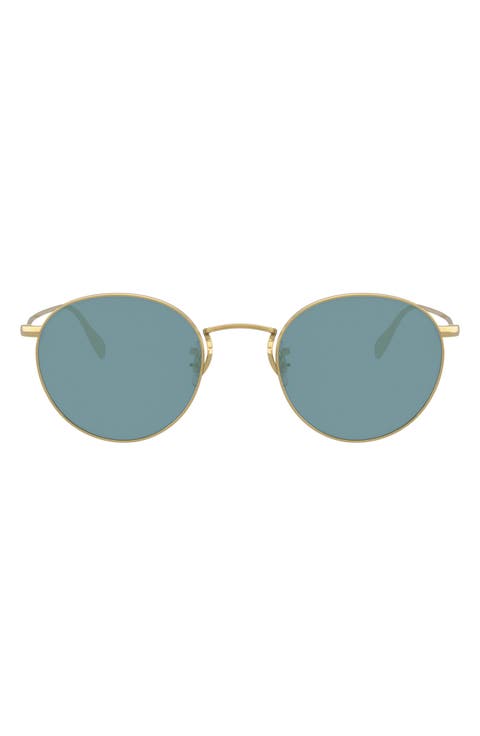 Coleridge Sun 50mm Tinted Round Sunglasses