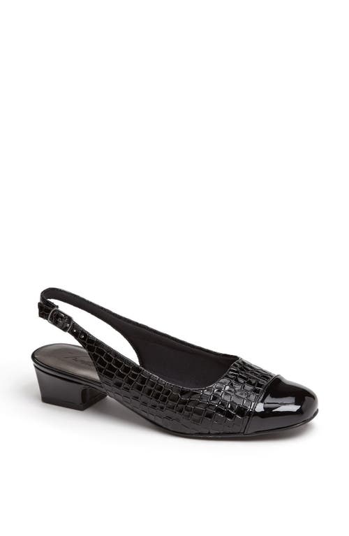 Trotters 'Dea' Slingback in Black Croco  product