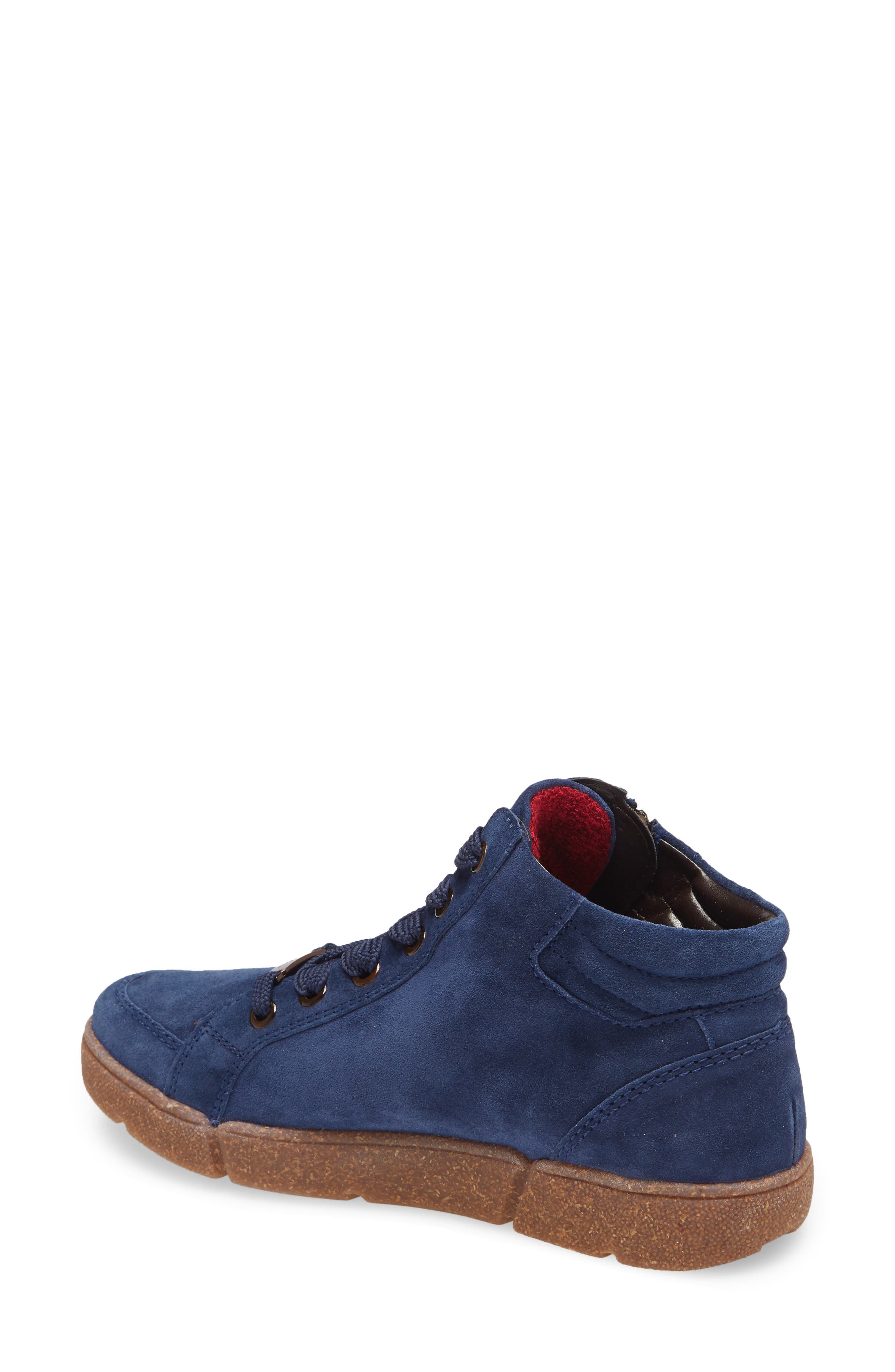 Raja Sneaker, Alternate, color, SAPPHIRE VELOUR SUEDE