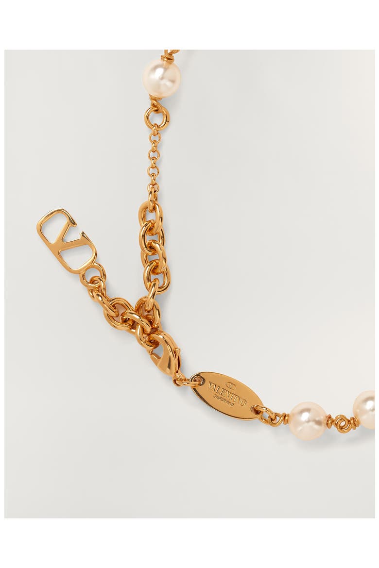 VLOGO Faux Pearl Bracelet, Alternate, color, CREAM/ GOLD SHADOW