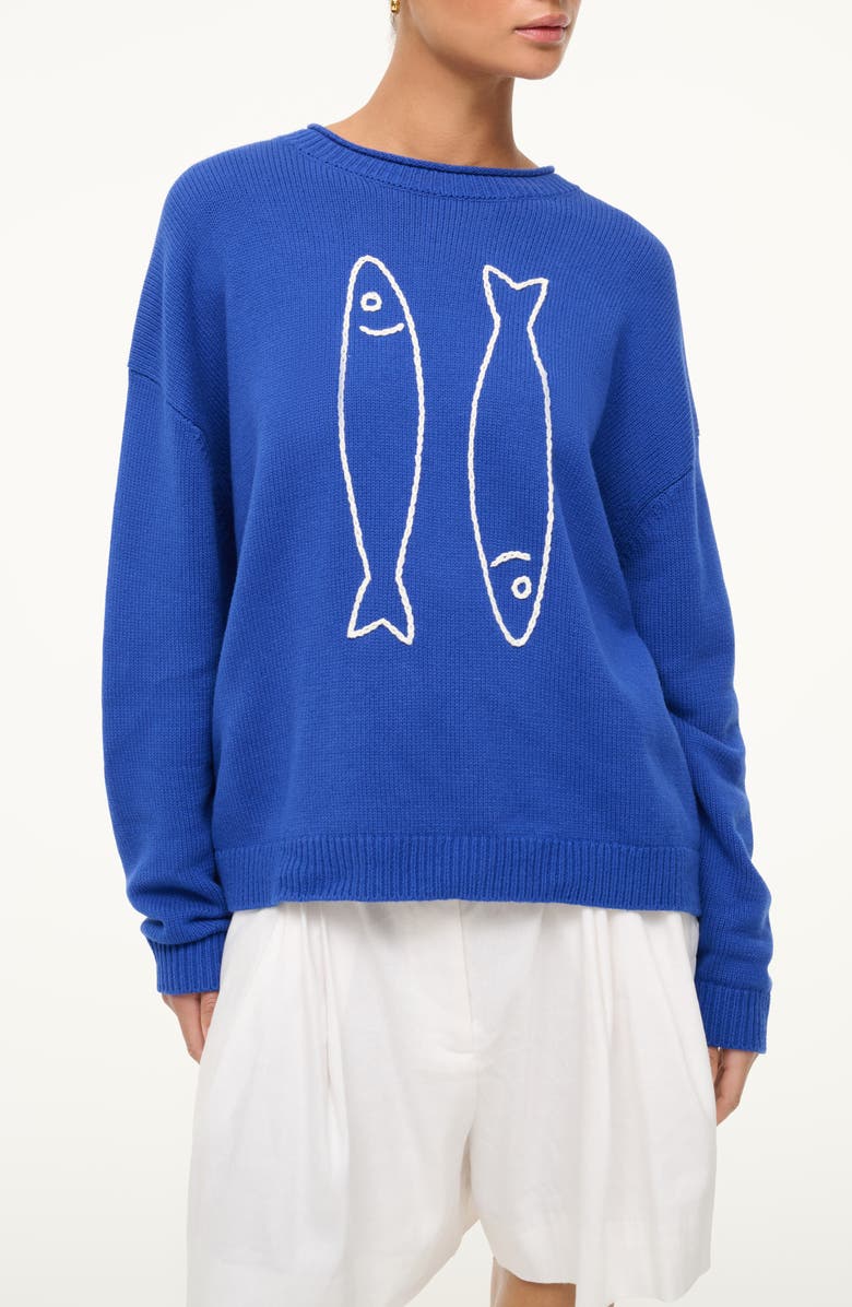 STAUD Giada Stitch Sweater, Main, color, 