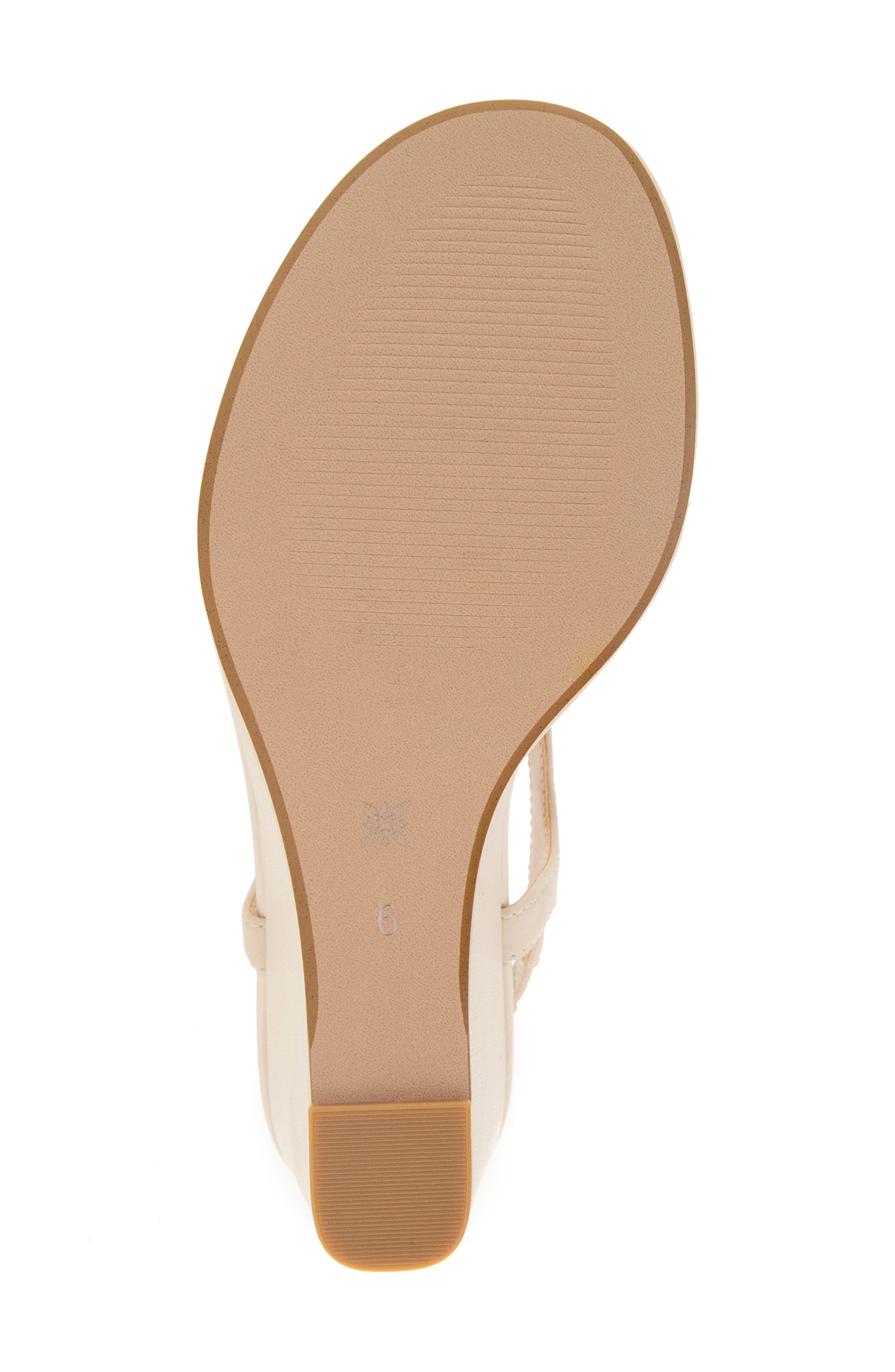 Serenity Wedge Sandal, Alternate, color, ALMOND MILK