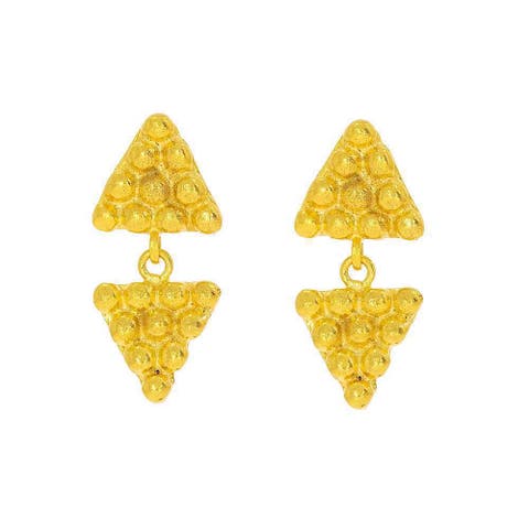 Azar Triangle Drop Earrings