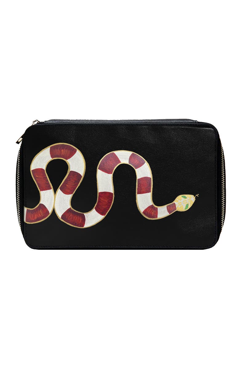 ALEPEL Gold Snake Pouch, Main, color, 