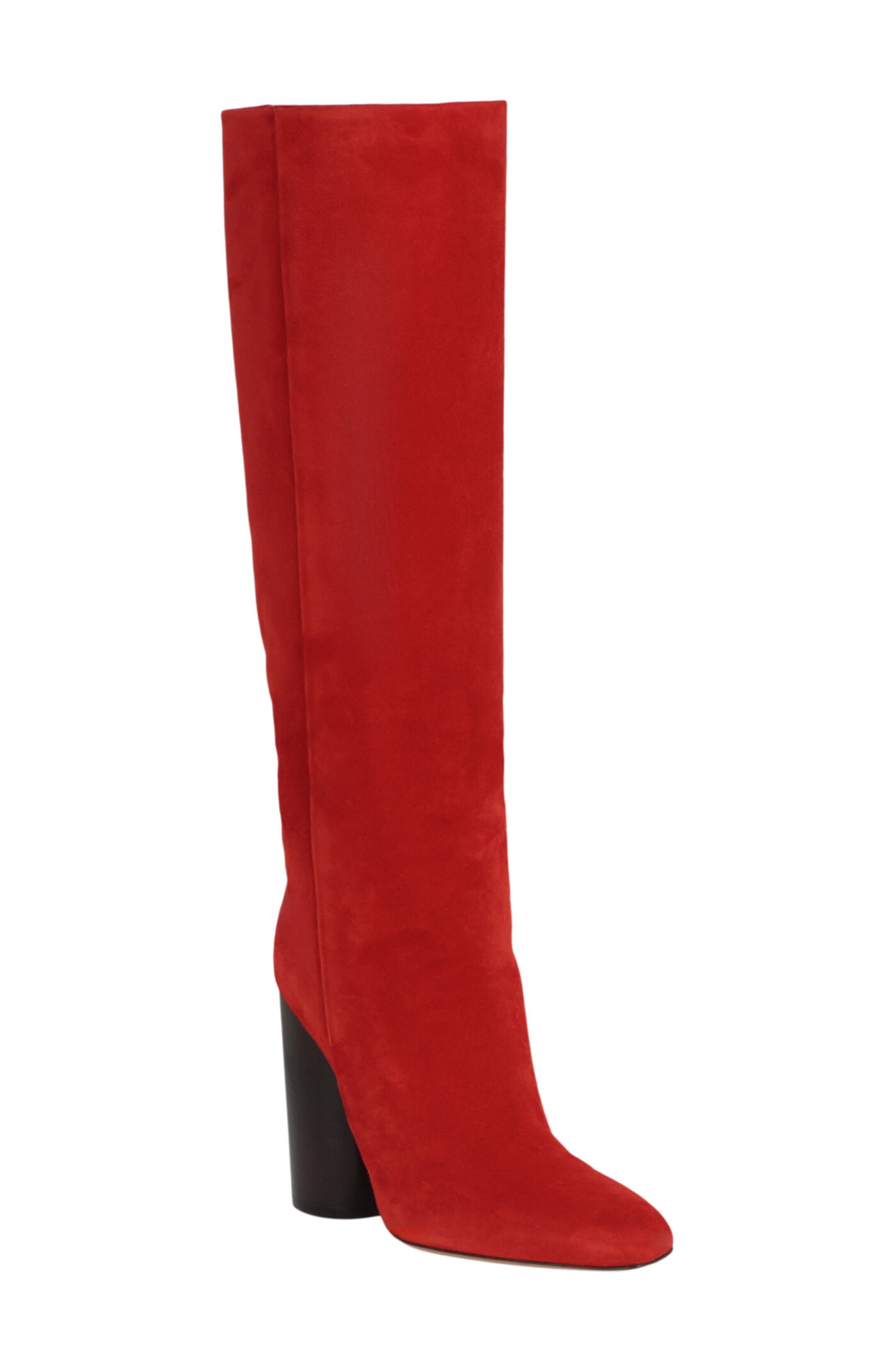 FERRAGAMO Pampero Suede Knee High Boot